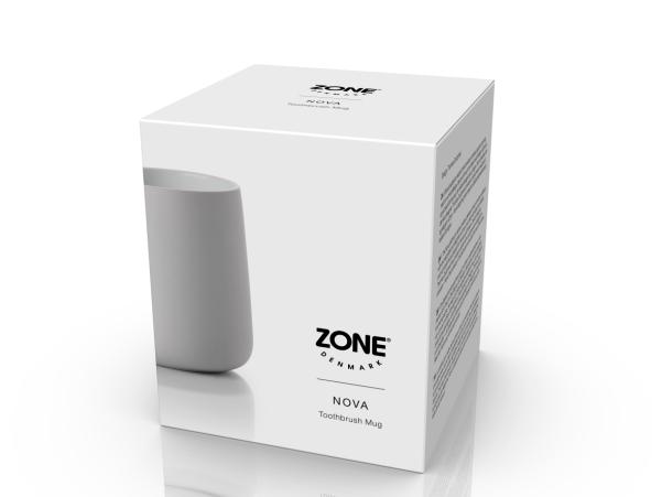 BITZ Zone Nova Toothbrush Mug Soft Grey