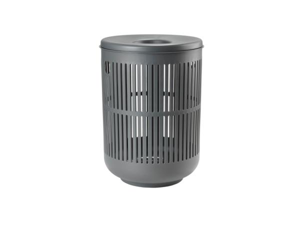 BITZ Zone Ume Laundry Basket Dia 40 x 54 cm Grey