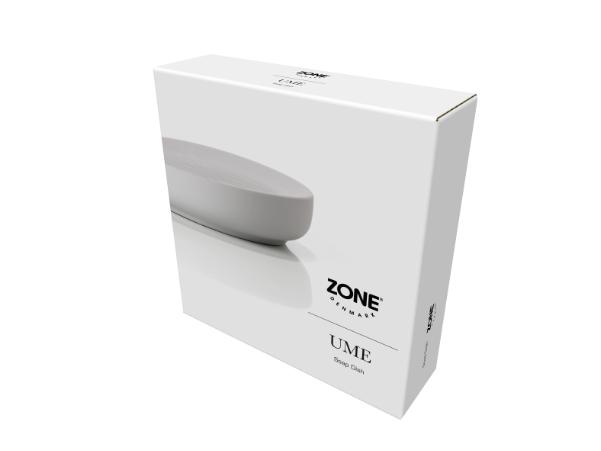 BITZ Zone Ume Soap Dish Dia. 12 X 3 Cm Soft Grey