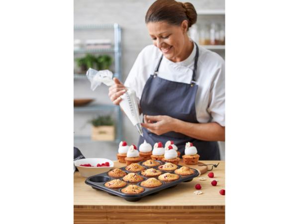 BITZ Blomsterbergs Muffin Pan For 12 Pcs 27 X 36 X 3 Cm Steel