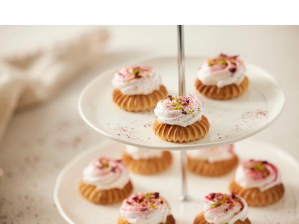BITZ Blomsterbergs Two-tier Cake Stand Dia. 20 + 27 Cm