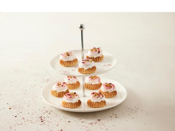 BITZ Blomsterbergs Two-tier Cake Stand Dia. 20 + 27 Cm
