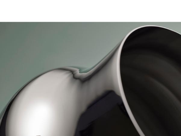 BITZ Gense Dorotea Vase Dia 18 X 19 5 Cm Polished Steel