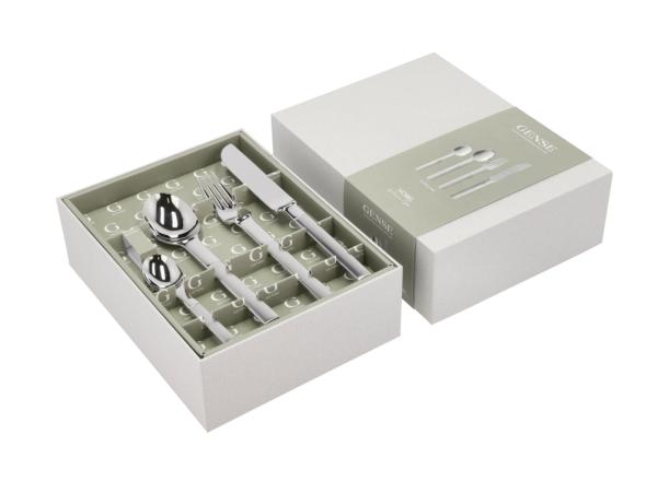 BITZ Gense Nobel Cutlery Set 16 Parts Matte/Polished Steel