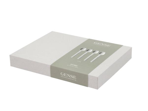 BITZ Gense Nobel Dessert Spoon 16 5 Cm 4 Pcs Matte/Polished Steel