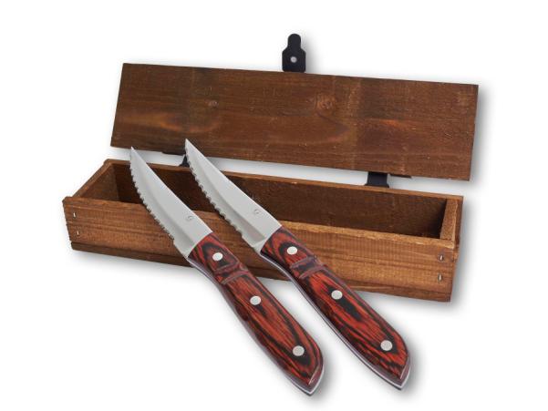 BITZ Gense Old Farmer Classic Steak Knife XL 23 5 Cm 2 Pcs Wood/Steel