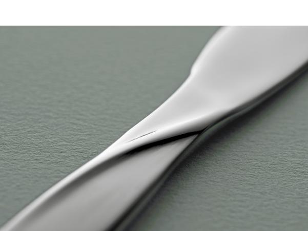 BITZ Gense Twist Table Knife 21 6 Cm Polished Steel