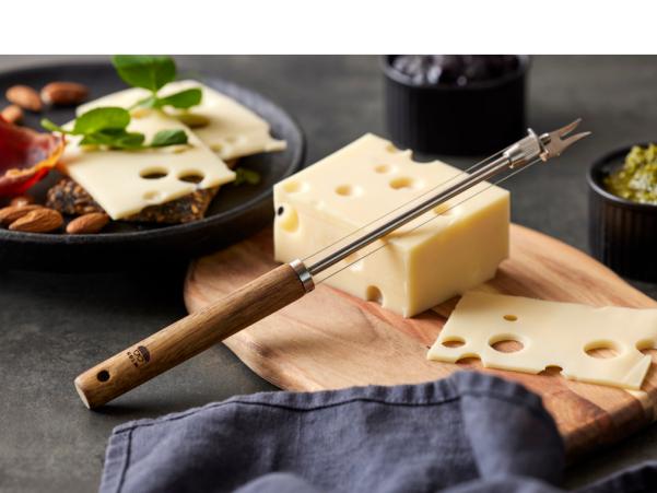BITZ HOLM Cheese Slicer 24 5 Cm Stainless Steel/Acacia