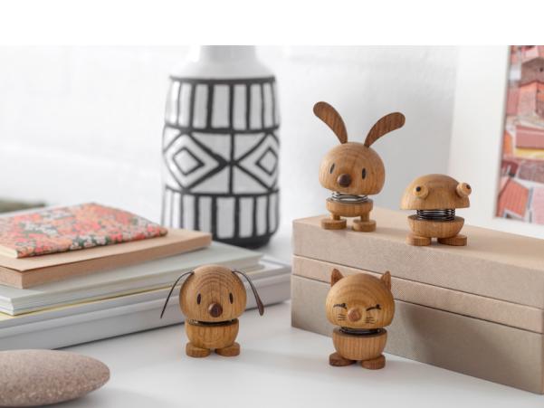 BITZ Hoptimist Dog Hoptimist 5.5 X 5.9 X 6.9 Cm S Oak
