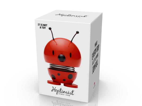 BITZ Hoptimist Ladybird Hoptimist 4.5 X 5.8 X 6.8 Cm Red