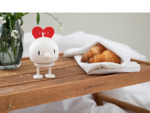 BITZ Hoptimist Love Bumble Hoptimist 7.5 X 8.5 X 12 Cm M White