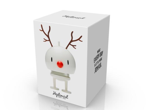 BITZ Hoptimist Reindeer Bumble Hoptimist 10.2 X 8.5 X 14 Cm M White