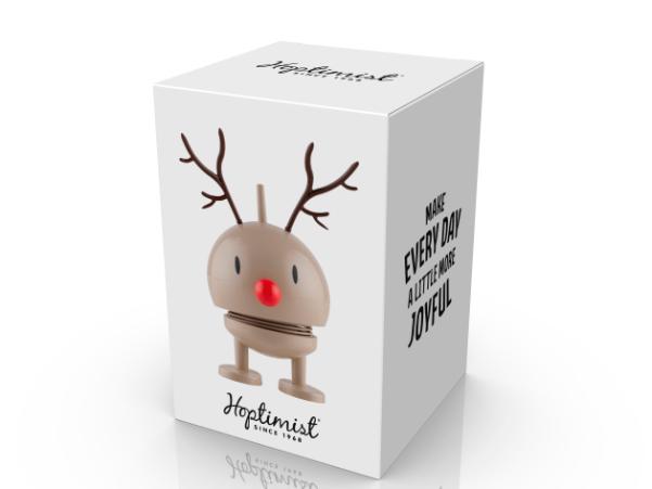 BITZ Hoptimist Reindeer Bumble Hoptimist 6.4 X 5.9 X 9.5 Cm S Latte