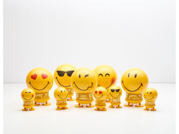 BITZ Hoptimist Smiley Love Hoptimist 4.5 X 5.6 X 6.6 Cm S Yellow