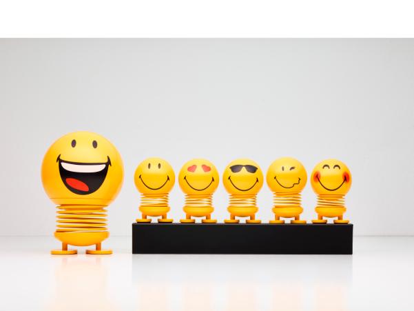 BITZ Hoptimist Smiley Love Hoptimist 4.5 X 5.6 X 6.6 Cm S Yellow