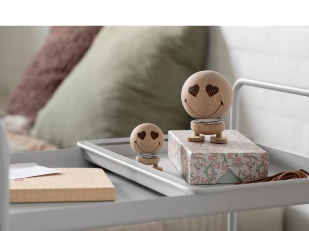 BITZ Hoptimist Smiley Love Hoptimist 4.5 X 5.6 X 6.6 Cm S Raw Oak