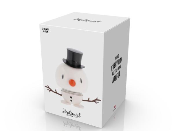 BITZ Hoptimist Snowman Hoptimist 12.6 X 8.5 X 10.8 Cm M White