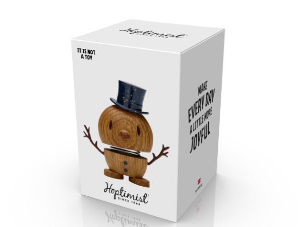 BITZ Hoptimist Snowman Hoptimist 9.5 X 5.9 X 7.8 Cm S Oak