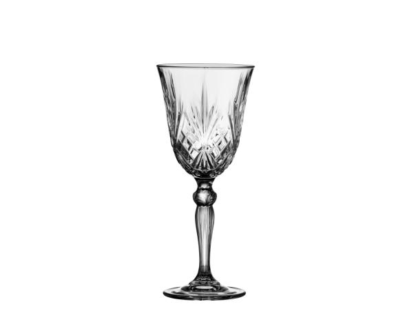 BITZ Lyngby Glas Krystal Melodia White Wine Glass 21 Cl 4 Pcs