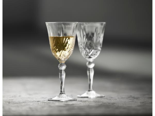 BITZ Lyngby Glas Krystal Melodia White Wine Glass 21 Cl 4 Pcs