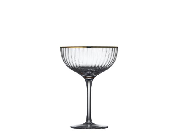 BITZ Lyngby Glas Palermo Gold Cocktail Glass 31.5 Cl 4 Pcs