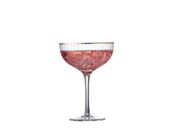 BITZ Lyngby Glas Palermo Gold Cocktail Glass 31.5 Cl 4 Pcs