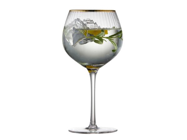 BITZ Lyngby Glas Palermo Gold Gin Glass 65 Cl 4 Pcs