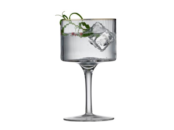 BITZ Lyngby Glas Palermo Gold Gin & Tonic Glass 45 Cl 4 Pcs