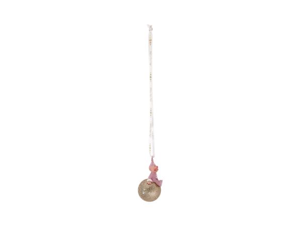 BITZ Medusa-Copenhagen My First Christmas Girl Christmas Ball Dia. 5 X 11 Cm Pink
