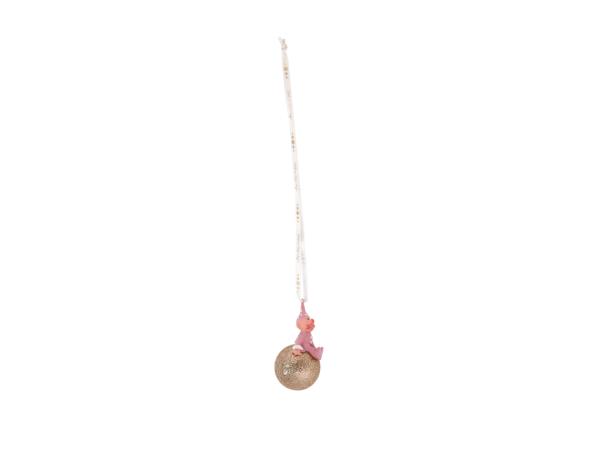 BITZ Medusa-Copenhagen My First Christmas Girl Christmas Ball Dia. 5 X 11 Cm Pink