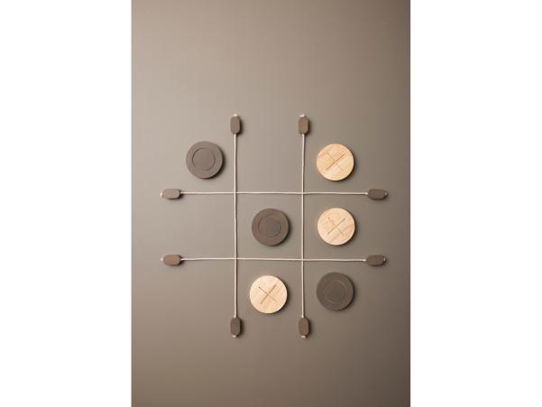 BITZ Moments Of Play Noughts And Crosses 90 X 90 Cm Grey/Brown