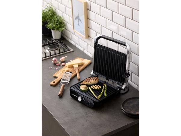 BITZ Nordic Sense Panini Grill Rem. Plates 28 X 23 Cm 2000 Watt Black