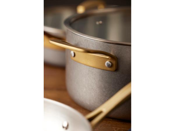 BITZ Pillivuyt Gourmet Durance Pot With Lid Dia 24 Cm 5 Liter Steel
