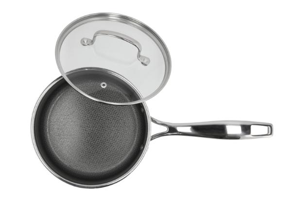 BITZ Pillivuyt Gourmet Paillon Hybrid Saucepan Dia 18 Cm 2.1 Liter Silver Metallic