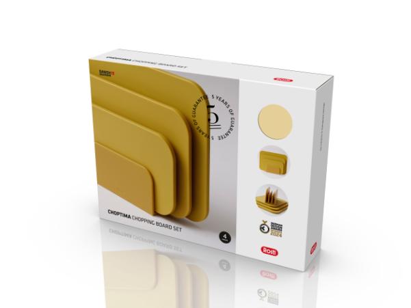 BITZ Rosti Choptima Chopping Board Set 35.5 X 7 X 26.5 Cm Curry