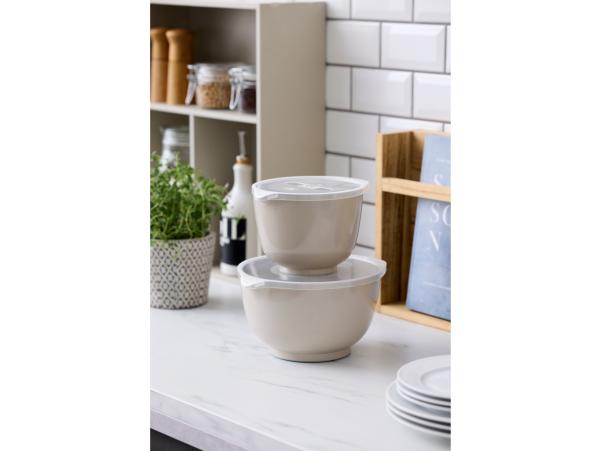 BITZ Rosti NEW Margrethe Mixing Bowl Set 4 Parts 1.5 + 3 Liter Humus
