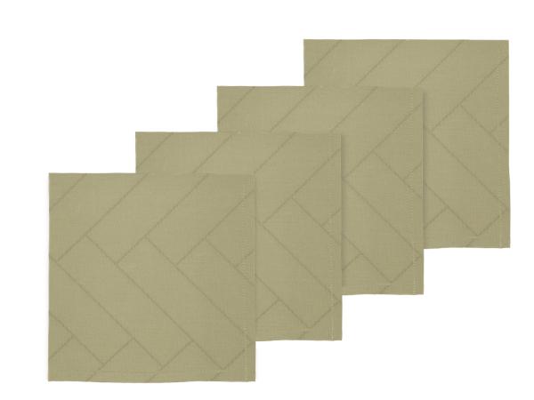 BITZ Södahl Tiles Damask Napkins 45 x 45 cm 4 pcs. Eucalyptus