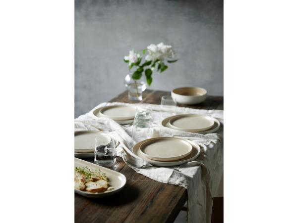 BITZ Studio Round North Bowl Dia 11 Cm Matte Sand/Matte White