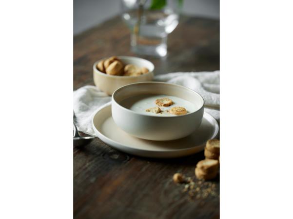 BITZ Studio Round North Bowl Dia 11 Cm Matte Sand/Matte White