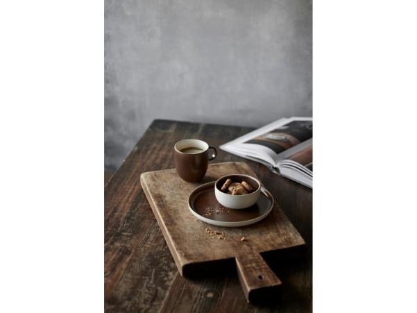 BITZ Studio Round North Mug 33 Cl Matte Bark/Matte White
