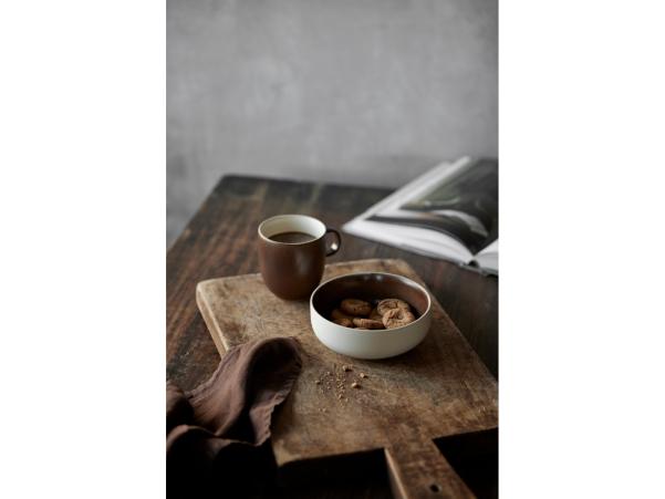BITZ Studio Round North Mug 33 Cl Matte Bark/Matte White