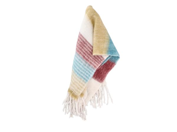 BITZ Villa Collection Bliss Throw 130 X 170 Cm Honey/Blue/Bordeaux/Sand