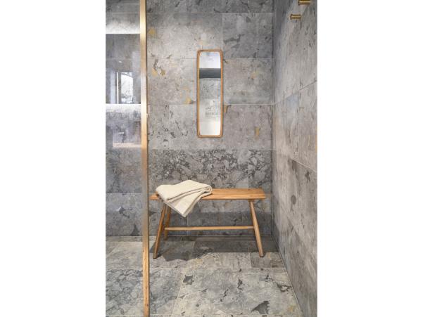 BITZ Villa Collection Bodo Mirror Dia 80 X 23 Cm Nature Oiled