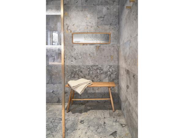 BITZ Villa Collection Bodo Mirror Dia 80 X 23 Cm Nature Oiled