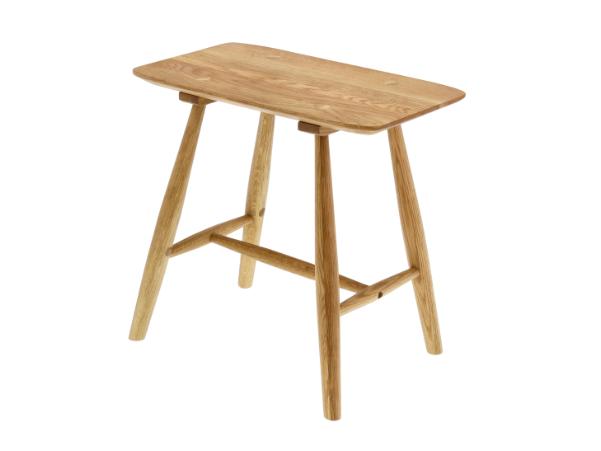 BITZ Villa Collection Bodo Stool 46.5 X 28 X 45 Cm Nature Oiled Oak