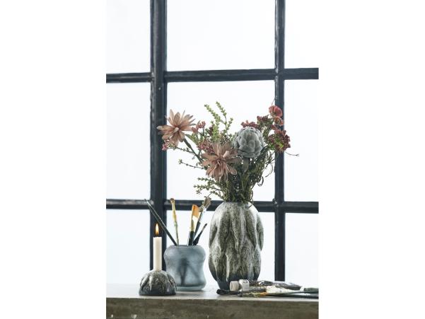 BITZ Villa Collection Candlestick Dia. 10 5 X 7 Cm Arctic Ice