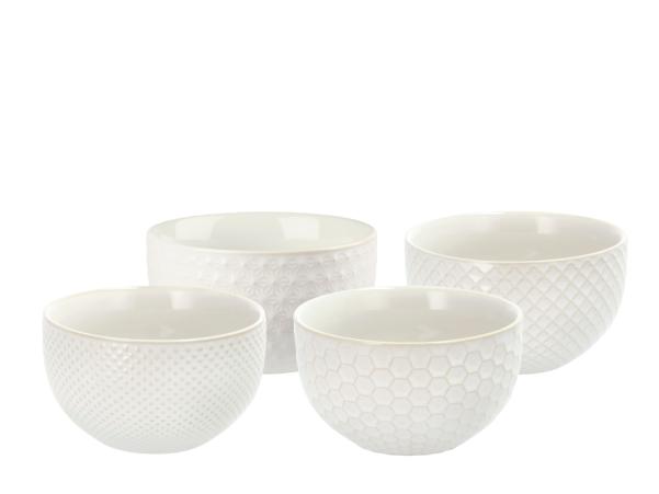 BITZ Villa Collection Elstra Bowl Dia. 12.8 X 7.6 Cm Offwhite Ass