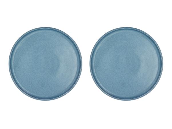 BITZ Villa Collection Fjord Dinner Plate Dia 26.5 X 1.9 Cm 2 Pcs Blue