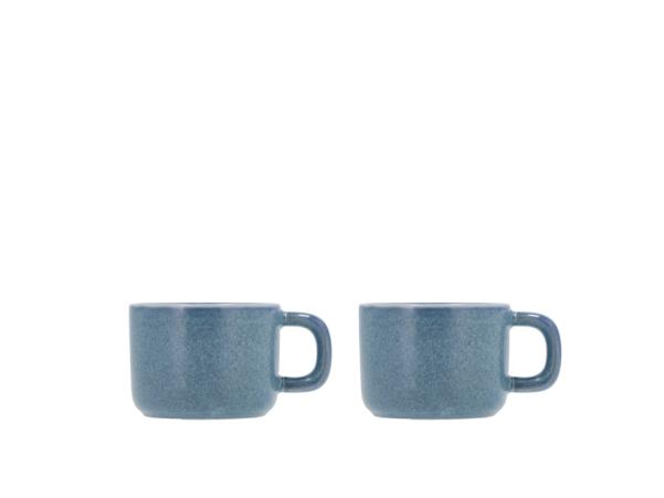 BITZ Villa Collection Fjord Espresso Cup 8.8 X 6 X 4.9 Cm 0 1 Liter 2 Pcs Blue