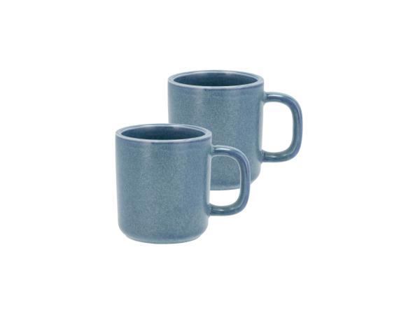 BITZ Villa Collection Fjord Mug 11.5 x 8.1 x 8.7 cm 0.25 liter 2 pcs Blue